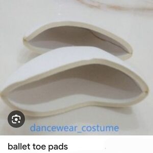 White Ballet Toe Pads
